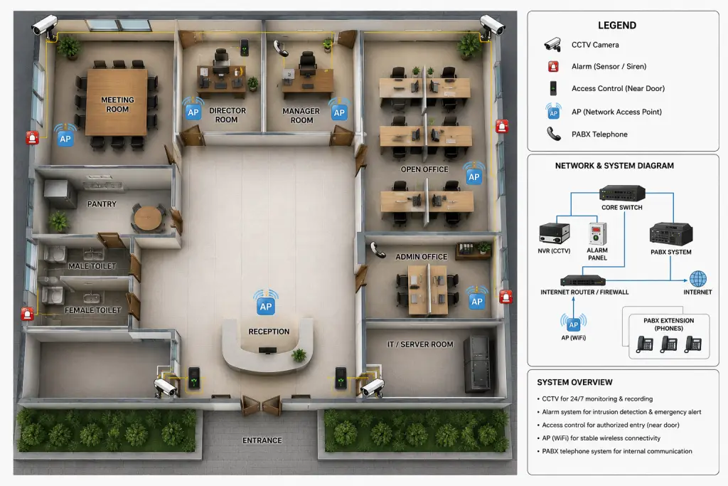 Office layout for industries |zashtech