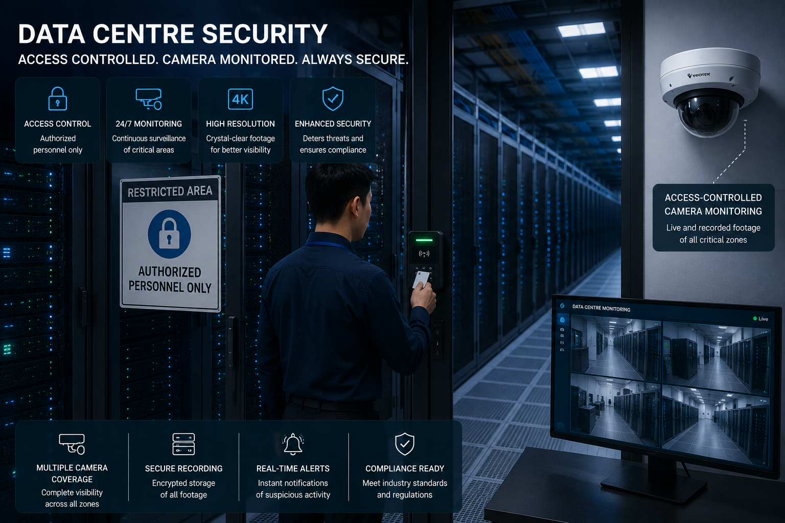 Security systems for data centres Malaysia