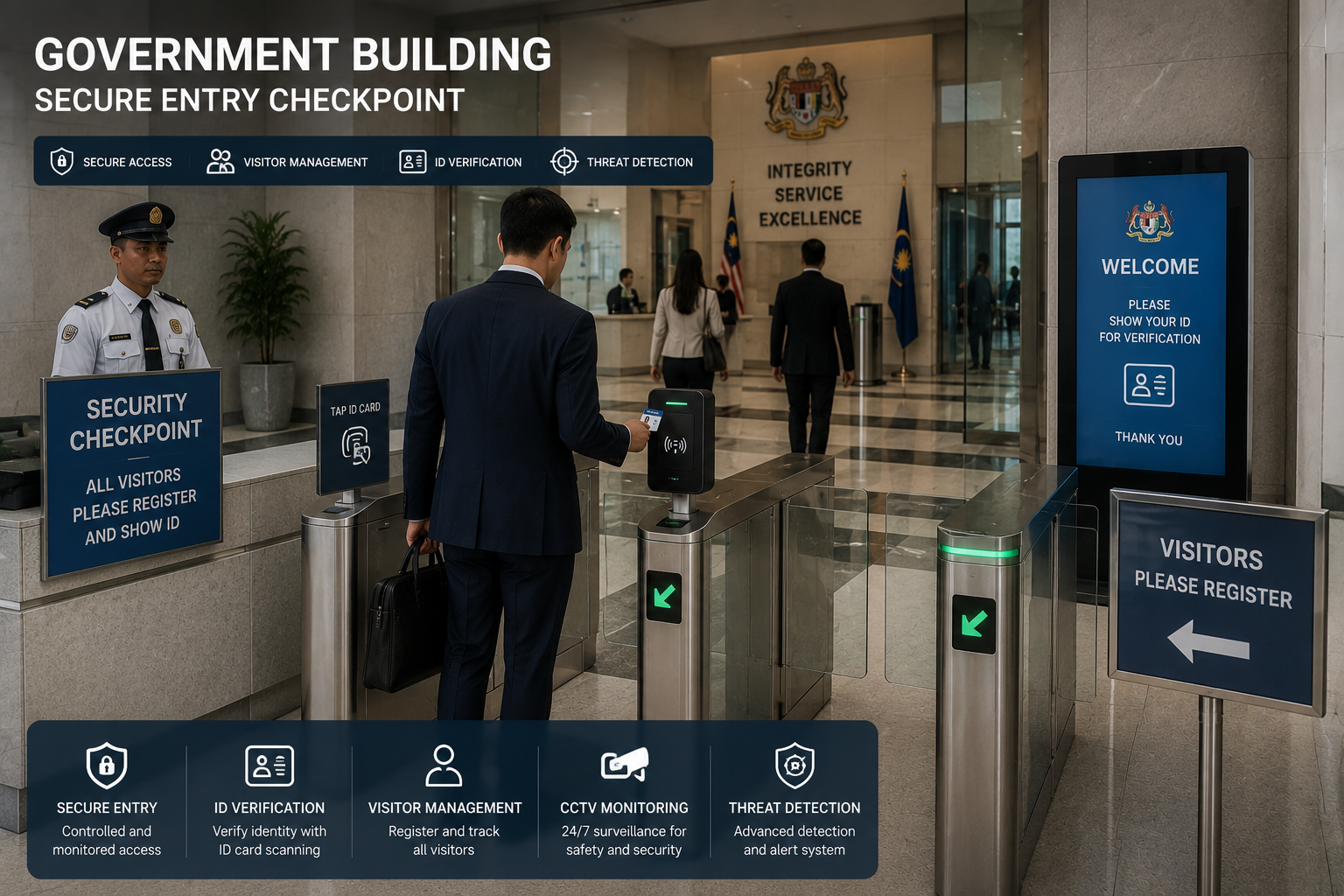Government building access control system