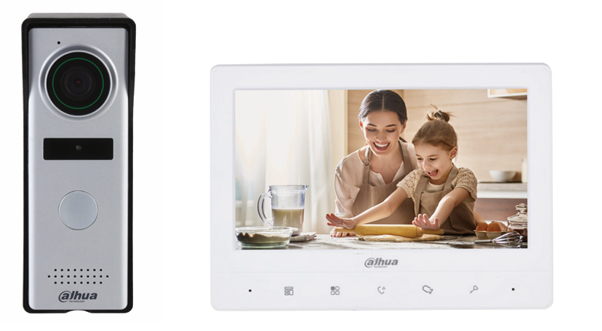 Analog video intercom door station and monitor, DHI-KTA02 or equivalent